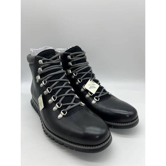 Cole Haan Zerogrand Causal Waterproof Leather Boots C35594 Men\'s 10.5M
